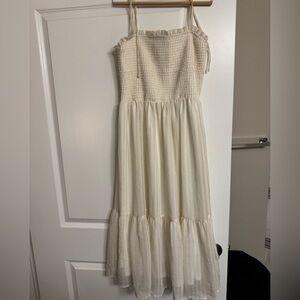 Stripe Smock Midi Dress